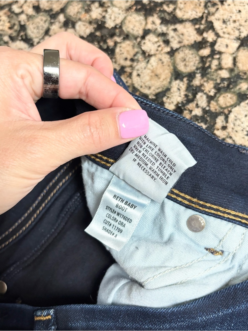 Hudson Beth Baby Boot Cut Jeans Womens Blue Mid Rise Flap Pocket Stretch Sz 29 - Picture 8 of 9